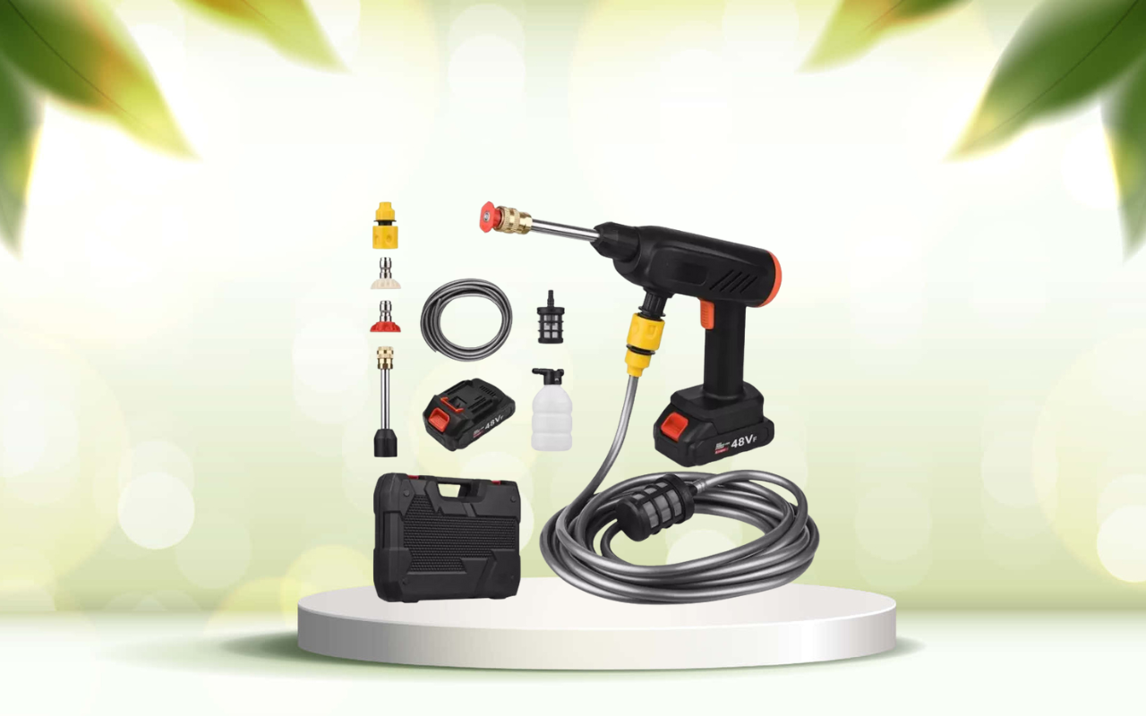 Scopri la pistola idropulitrice elettrica portatile per pulizie impeccabili ovunque